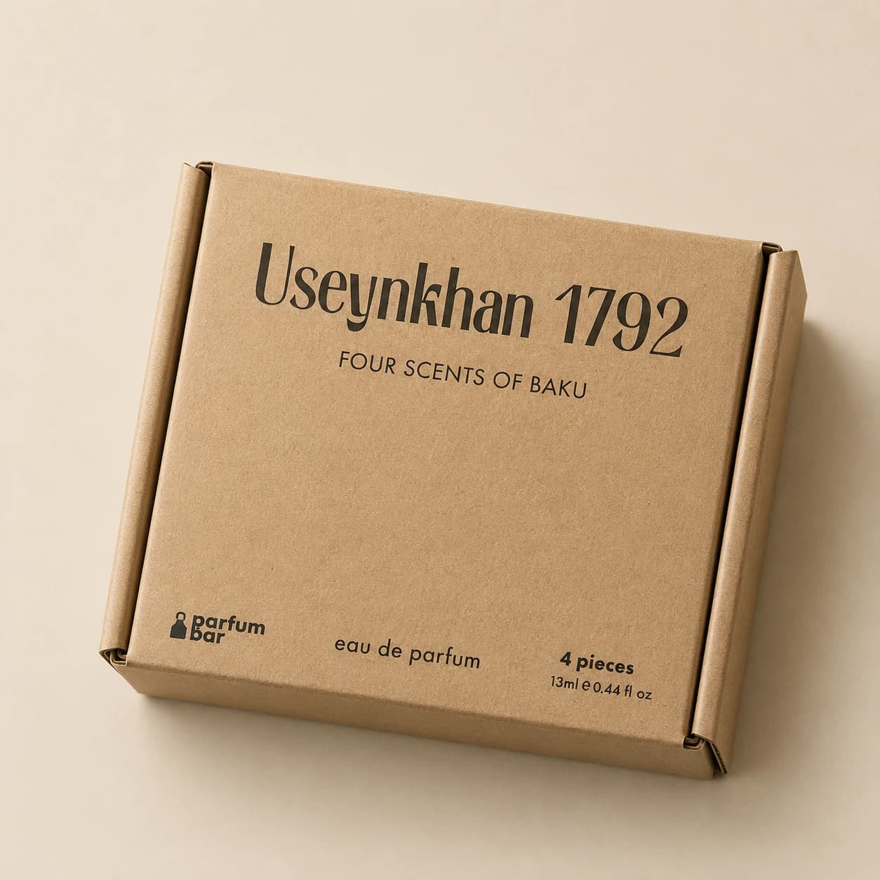 Useynkhan1792 Four Scents of Baku Discovery Set kraft qutusu